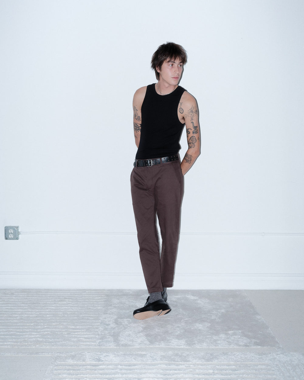 BEL AIR PANT - DARK BROWN